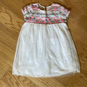 Billieblush embroidered tulle dress